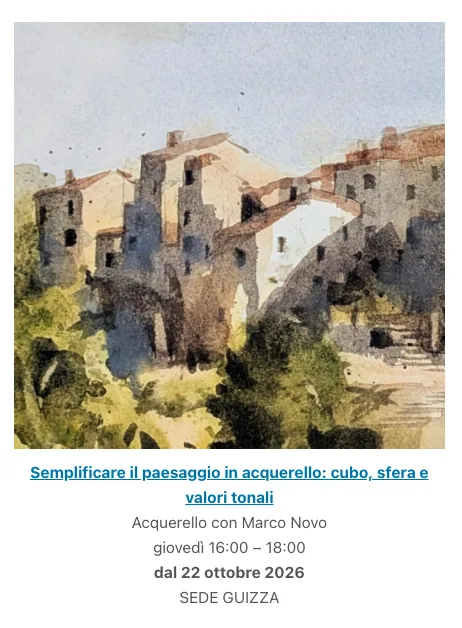 Corso di paesaggio ad acquerello